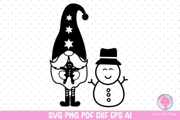Christmas Gnome Svg: Graphics & Print Templates