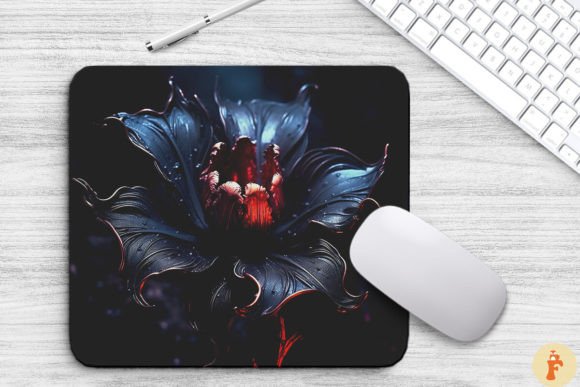 Gothic Flower Mouse Pad: Graphics & Backgrounds