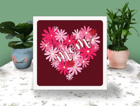 Love Mom Floral 3D SVG Shadow Boxes Review