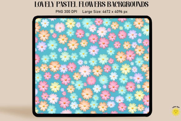 Mini Flowers Pastel Graphics & Backgrounds