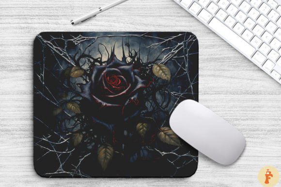 Review: Black Rose and Thorns Mouse Pad Design