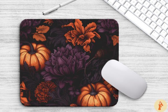 Review: Halloween Spooky Flowers Mouse Pad Design