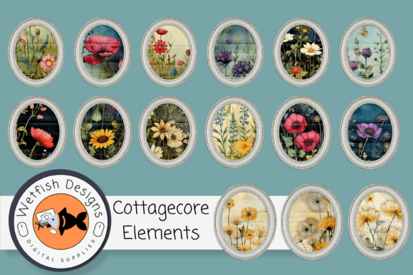 Vintage Cottagecore Graphics & Print Templates
